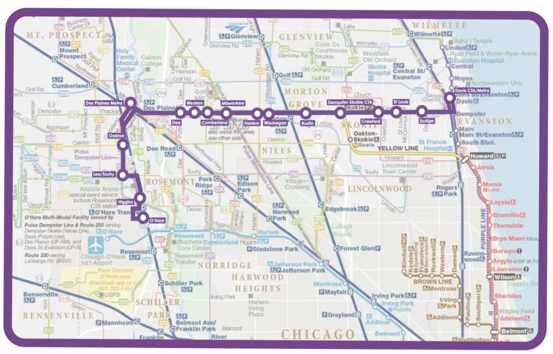 The stations on the Pulse Dempster line