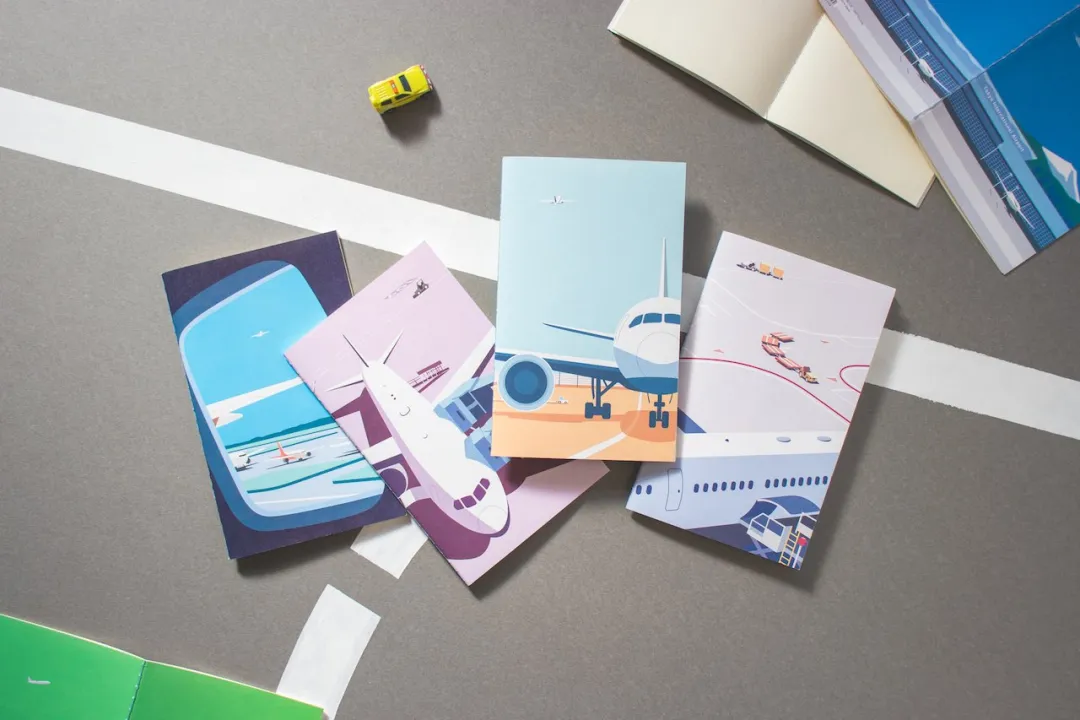 Ito-ya's airport-themed stationery and postcards