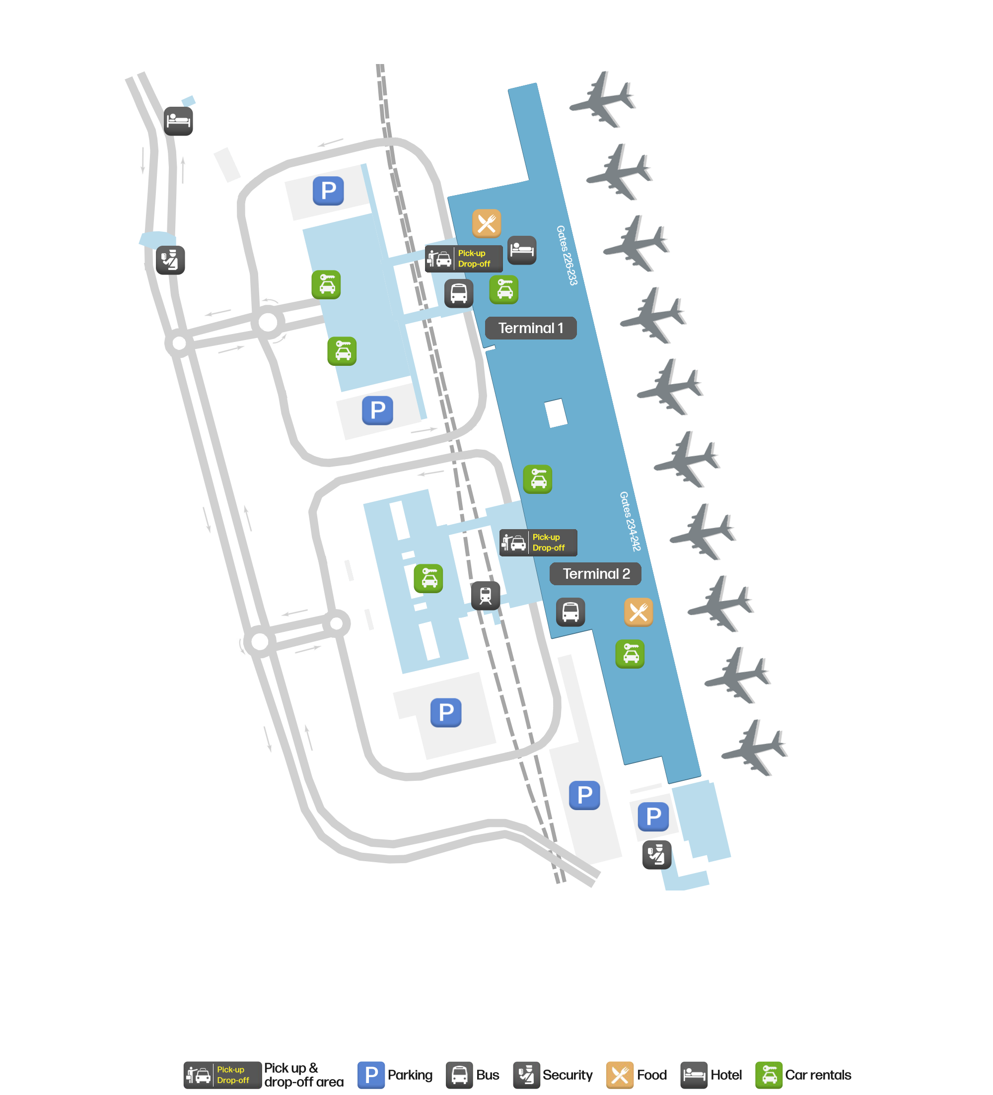 ADB Airport Terminal Map — Gates & Navigation