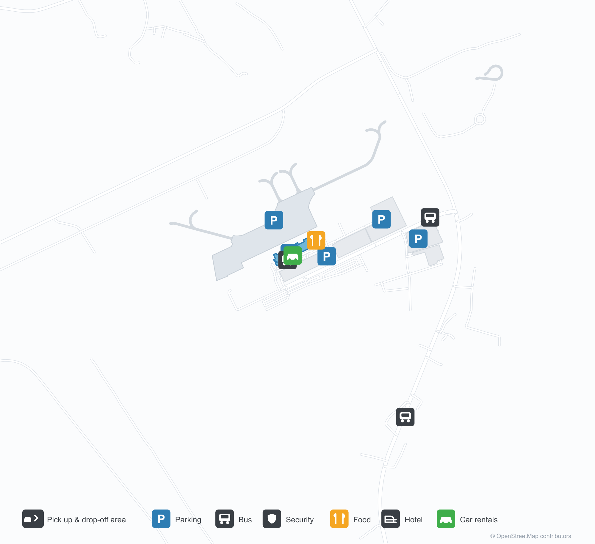 AES Airport Terminal Map — Gates & Navigation