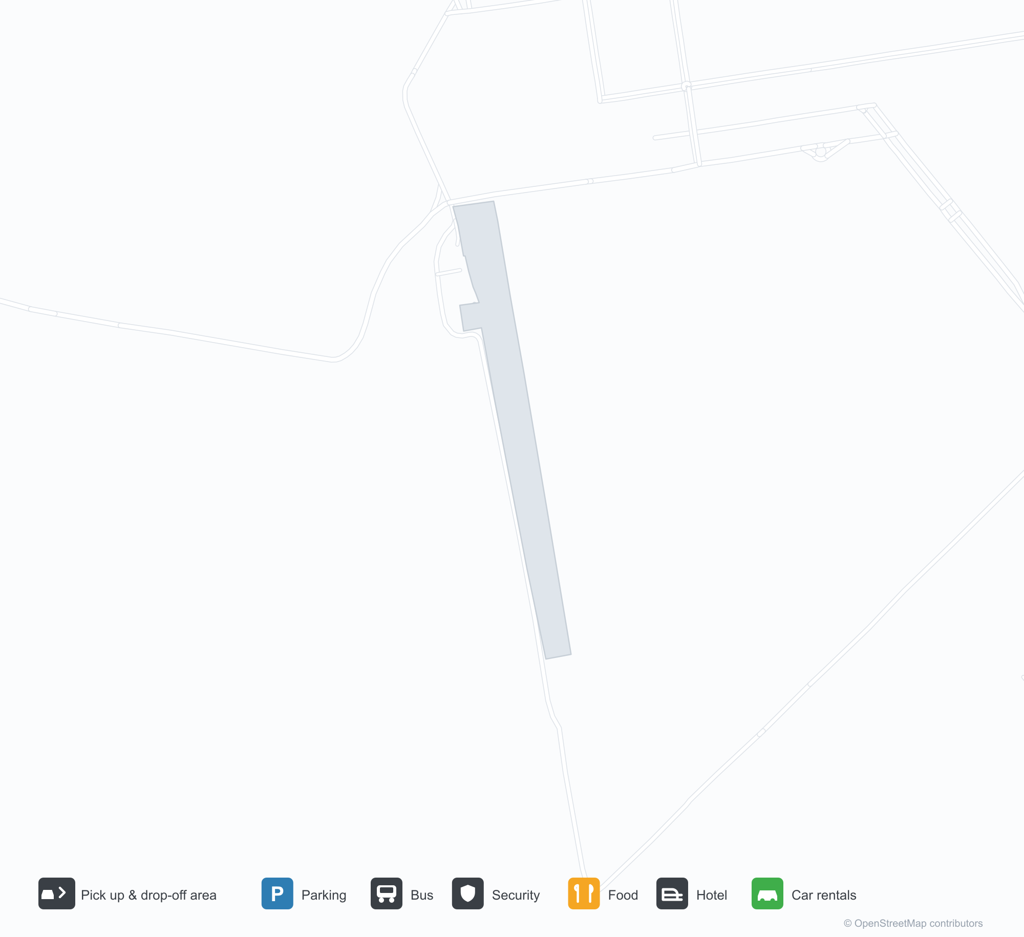 Aripuanã Airport (AIR) terminal map showing all terminals, gate ranges and concourses