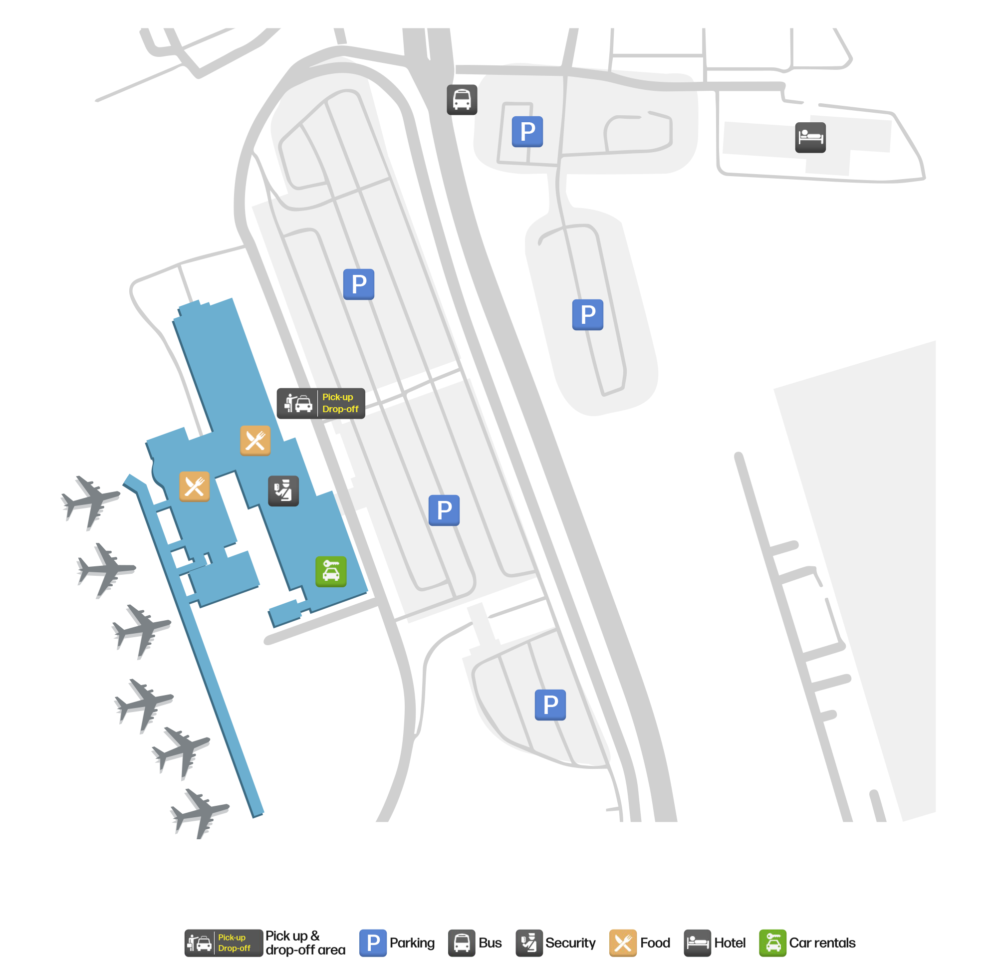 AVL Airport Terminal Map — Gates & Navigation