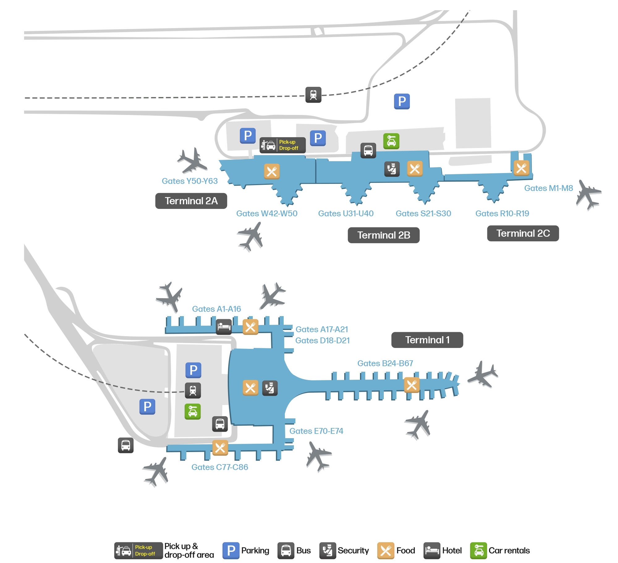 BCN Airport Terminal Map — Gates & Navigation