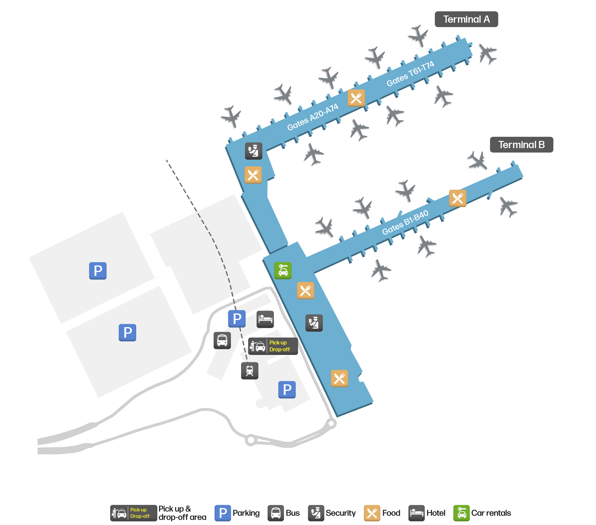 BRU Airport Terminal Map — Gates & Navigation