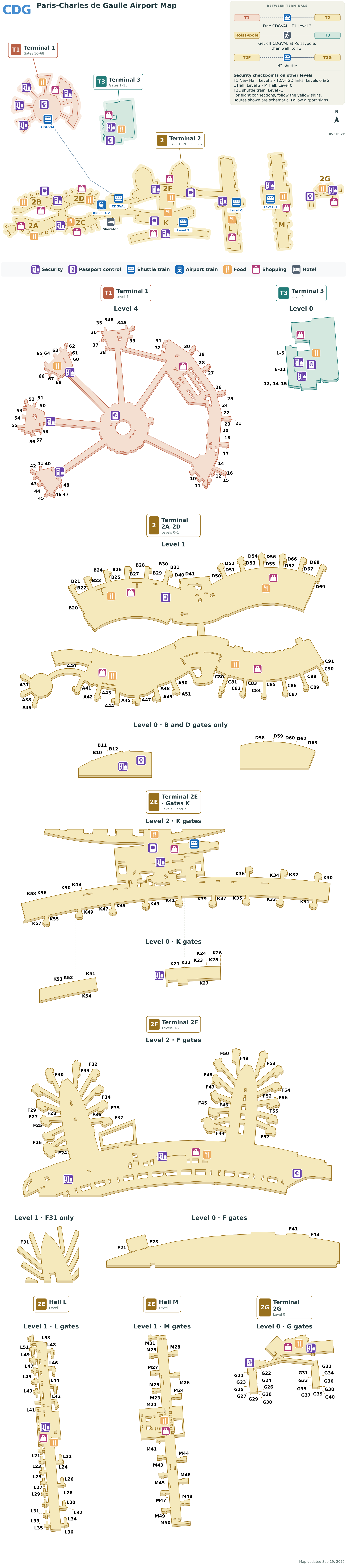 CDG Airport Terminal Map — Gates & Navigation