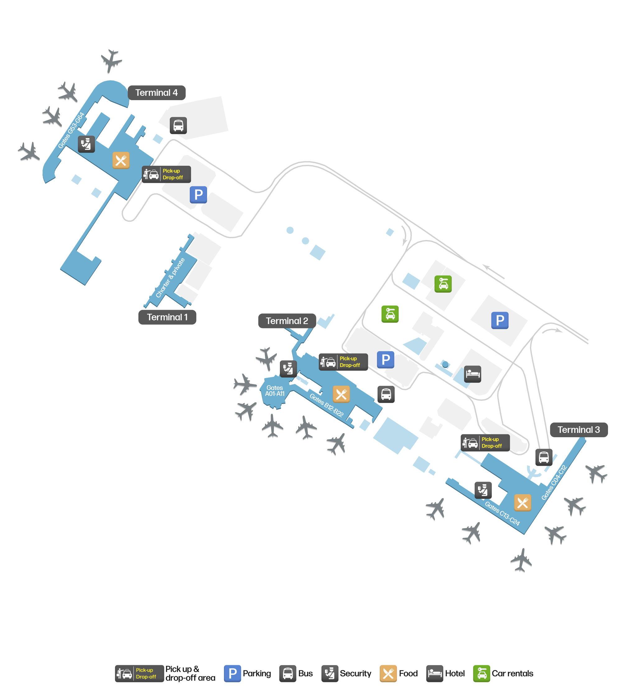 CUN Airport Terminal Map — Gates & Navigation