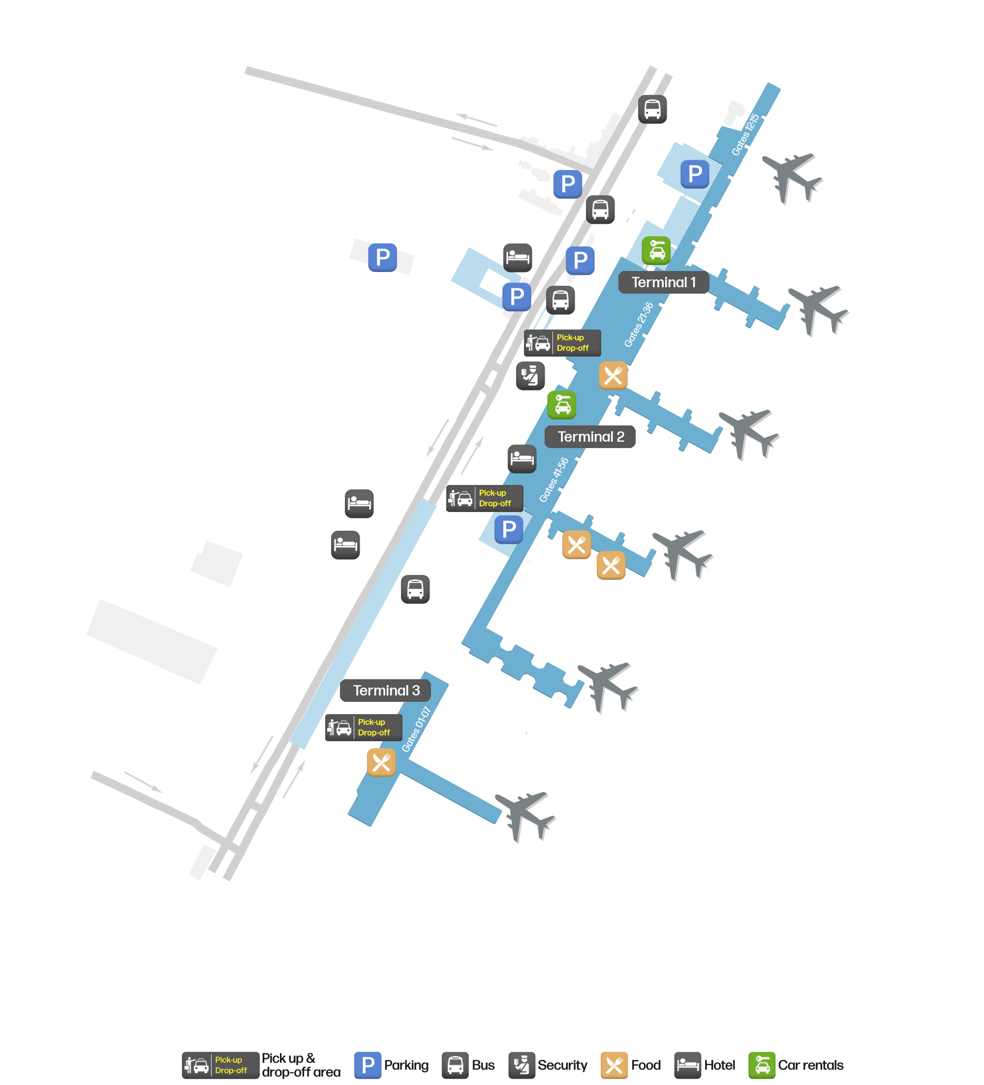 DMK Airport Terminal Map — Gates & Navigation