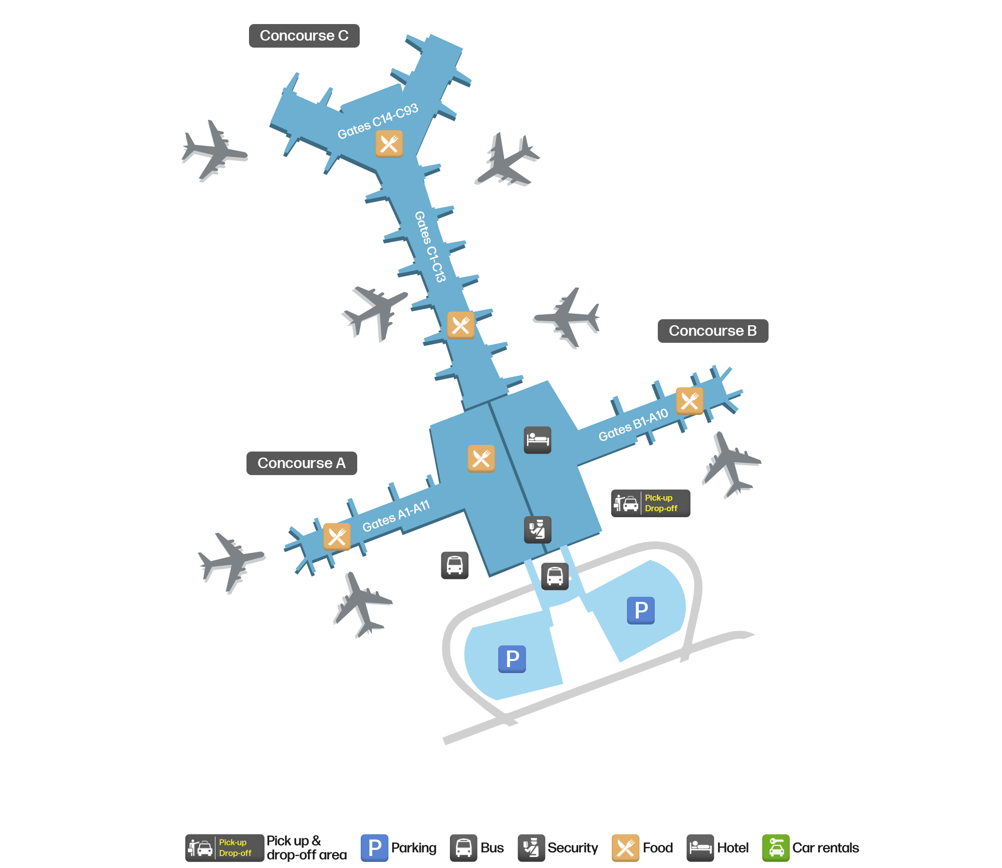 DOH Airport Terminal Map — Gates & Navigation
