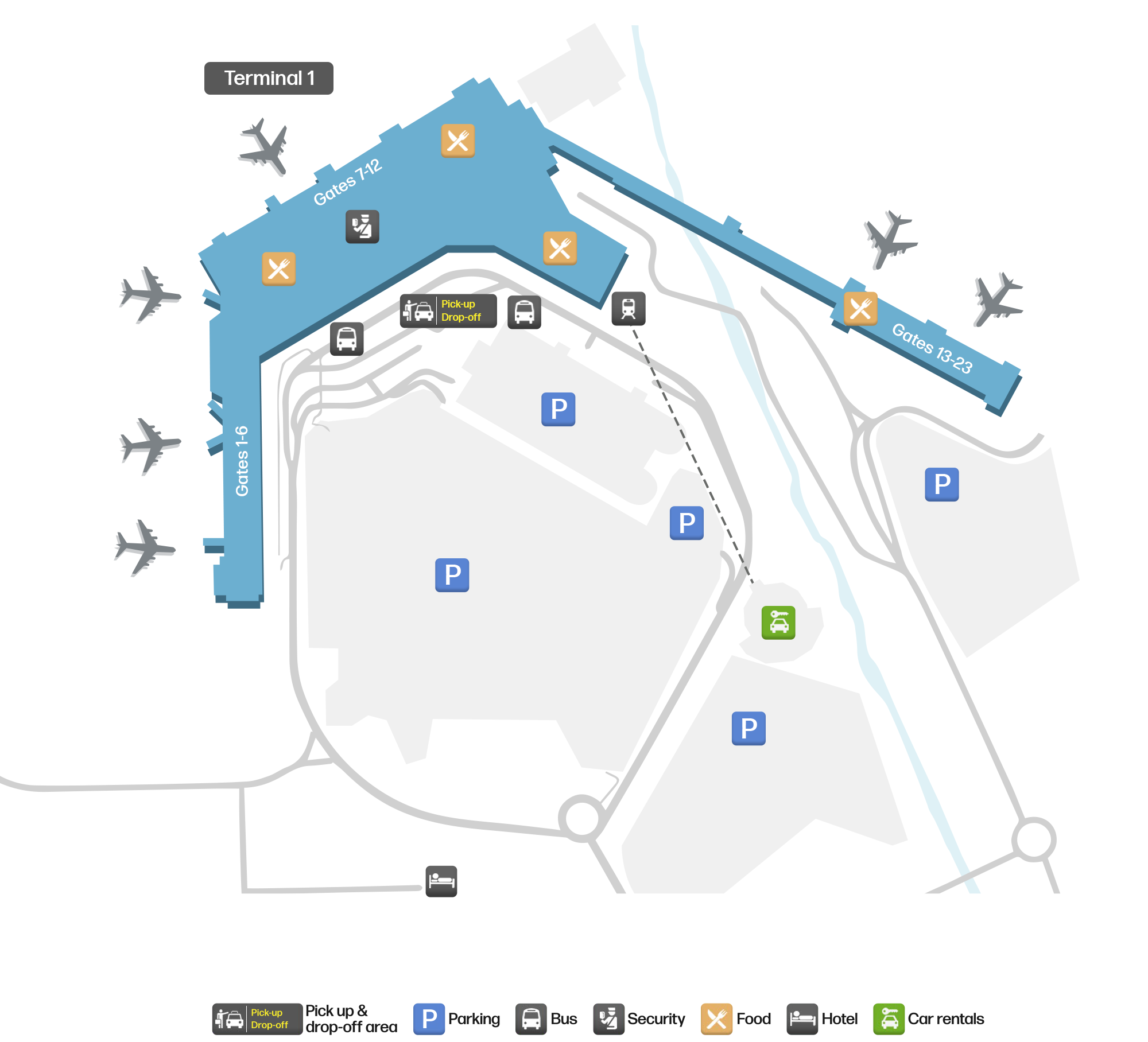 EDI Airport Terminal Map — Gates & Navigation
