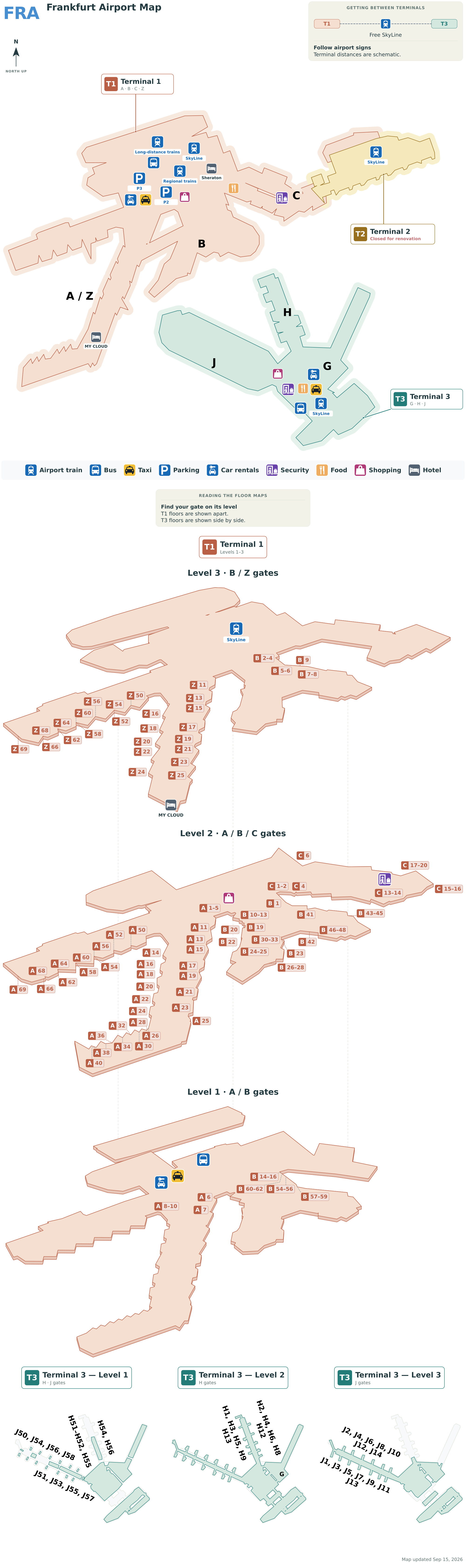 FRA Airport Terminal Map — Gates & Navigation