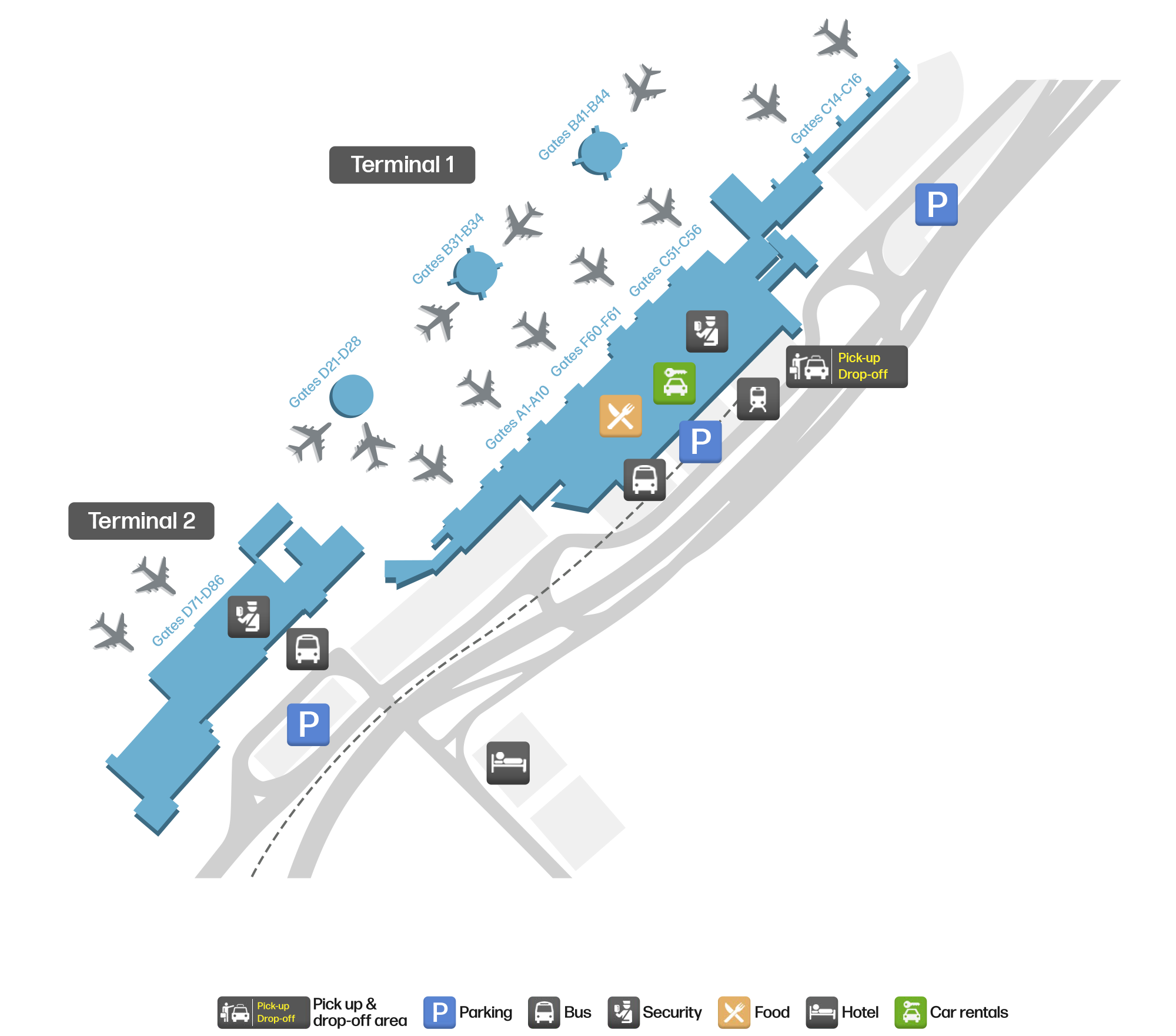 GVA Airport Terminal Map — Gates & Navigation