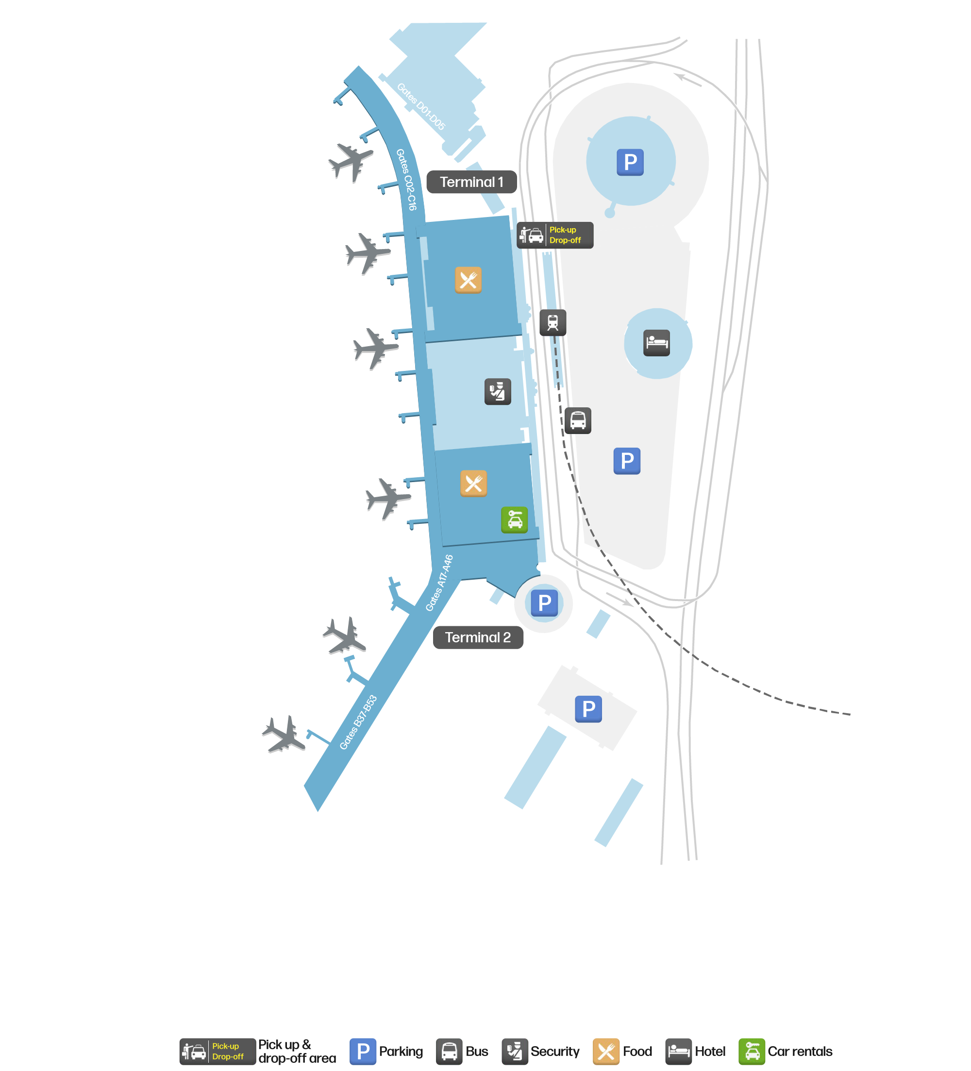 HAM Airport Terminal Map — Gates & Navigation