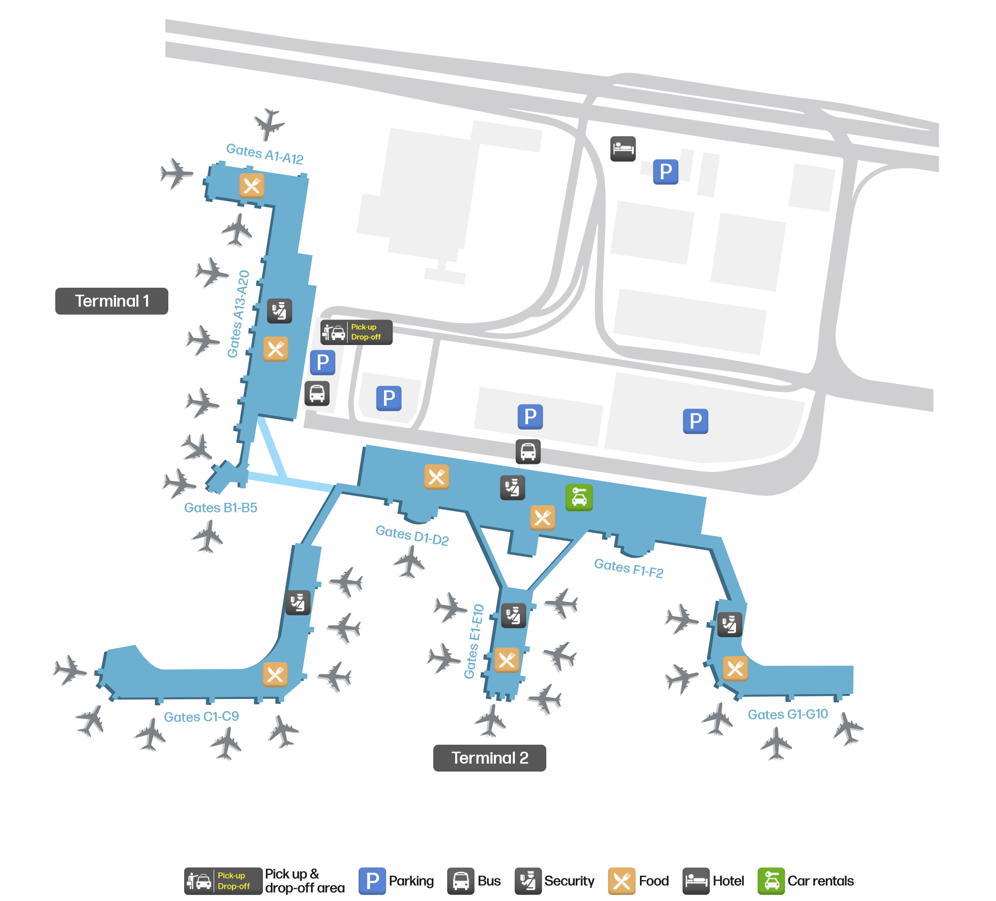 HNL Airport Terminal Map — Gates & Navigation