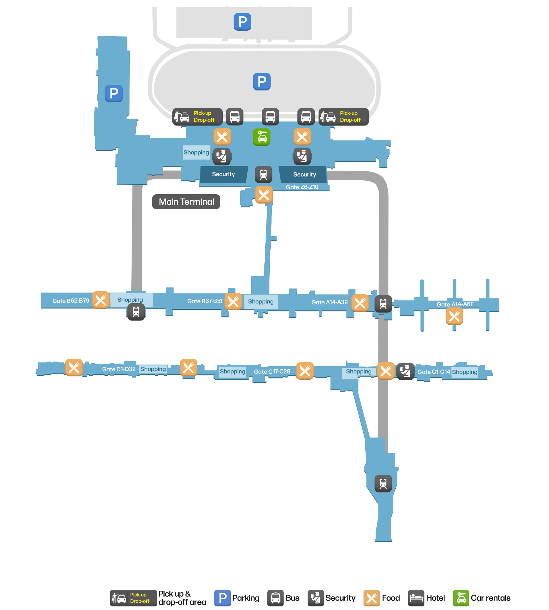 IAD Airport Terminal Map — Gates & Navigation