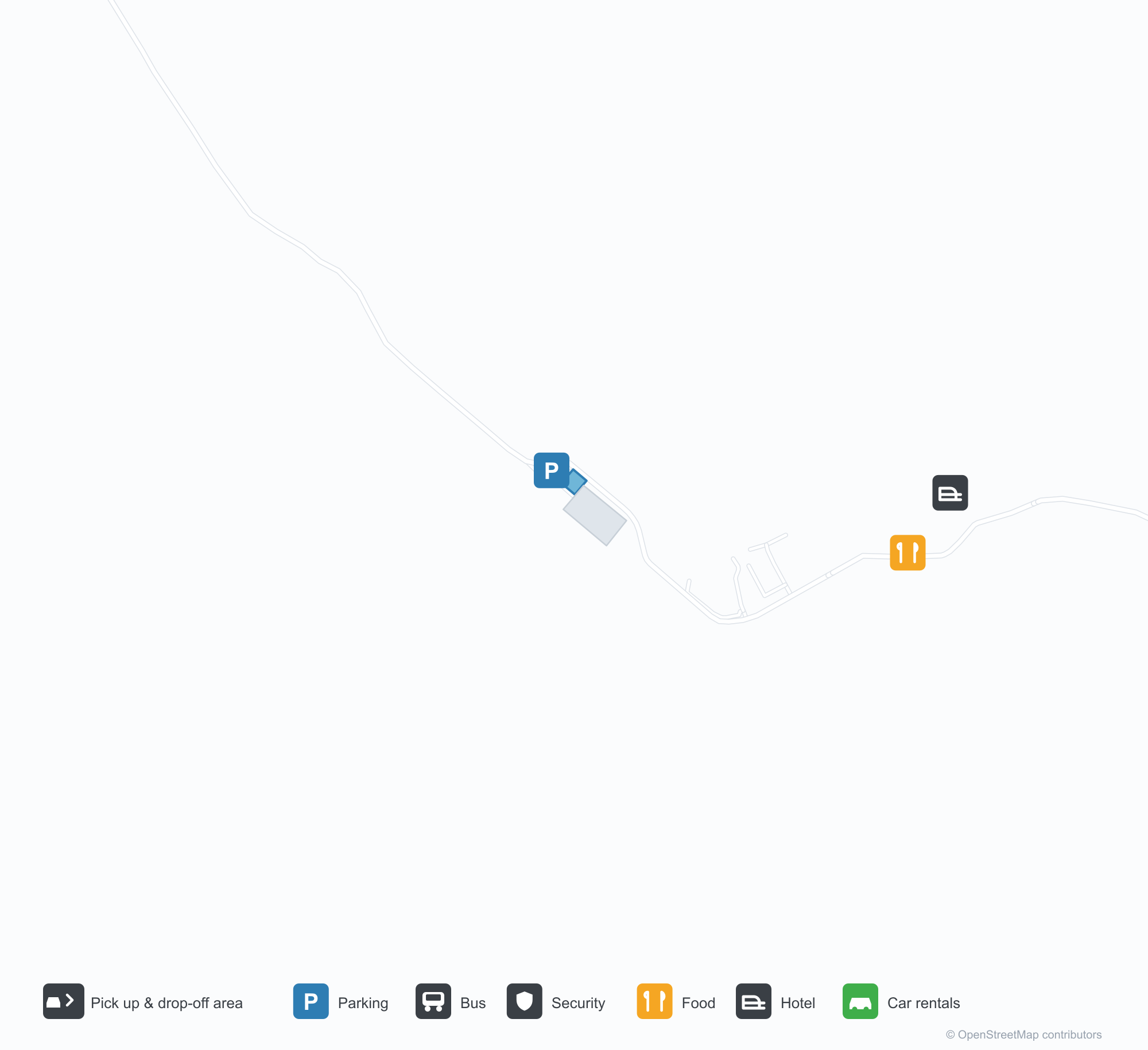 Lanyu Airport (KYD) terminal map showing all terminals, gate ranges and concourses