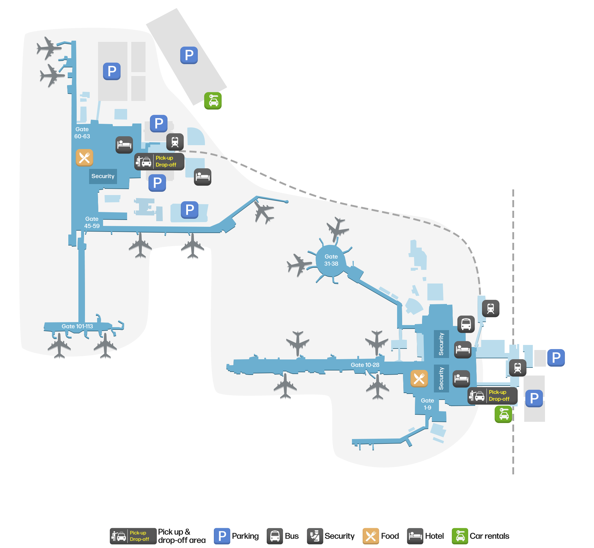 LGW Airport Terminal Map — Gates & Navigation