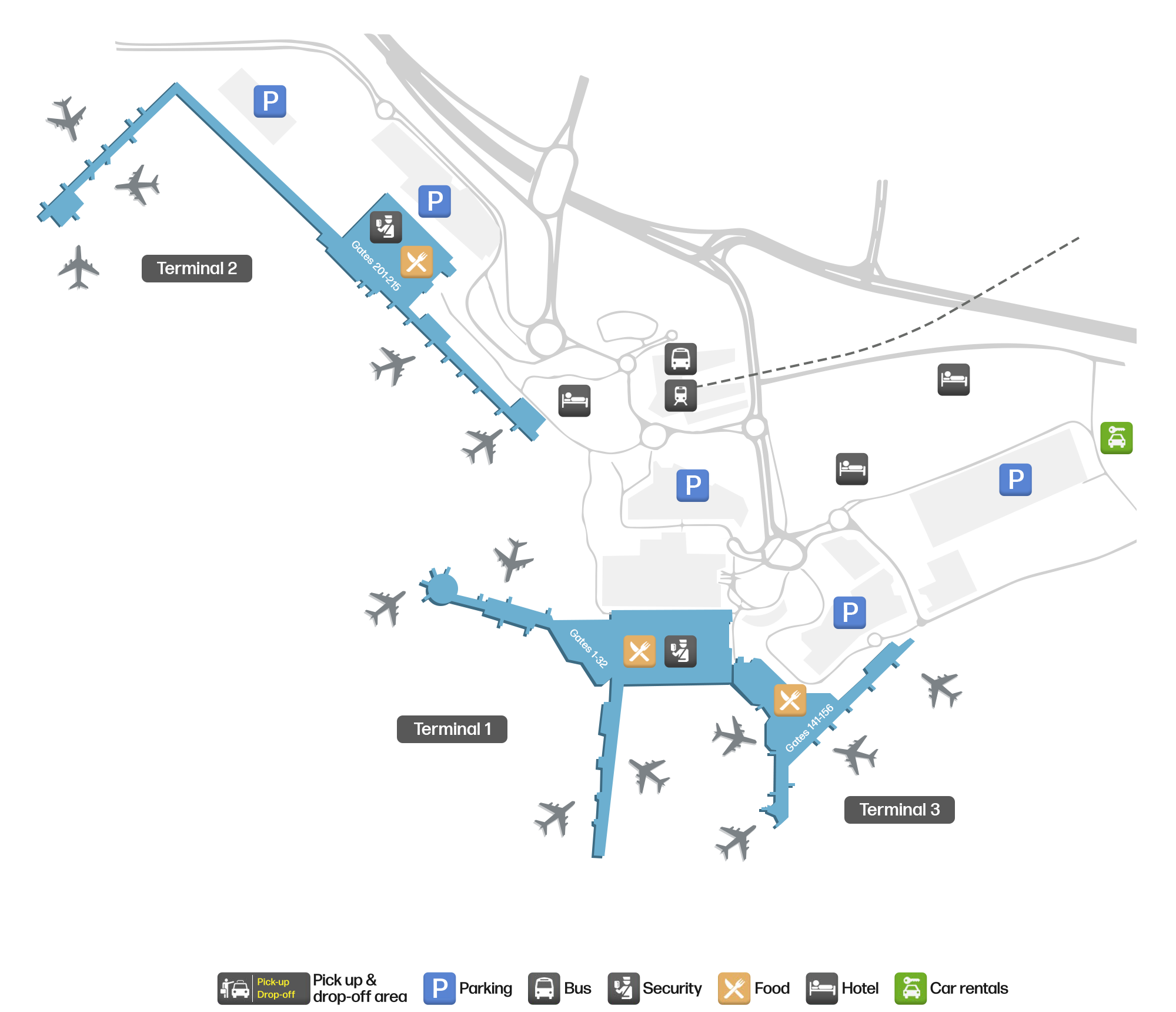 MAN Airport Terminal Map — Gates & Navigation