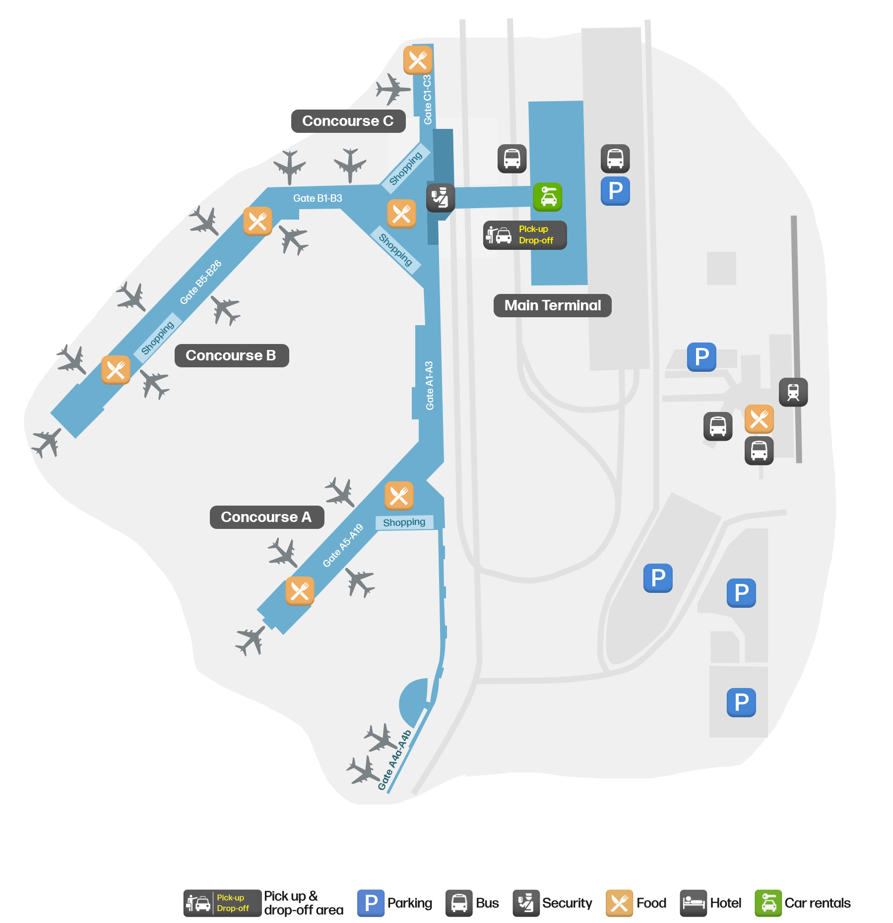 MDW Airport Terminal Map — Gates & Navigation