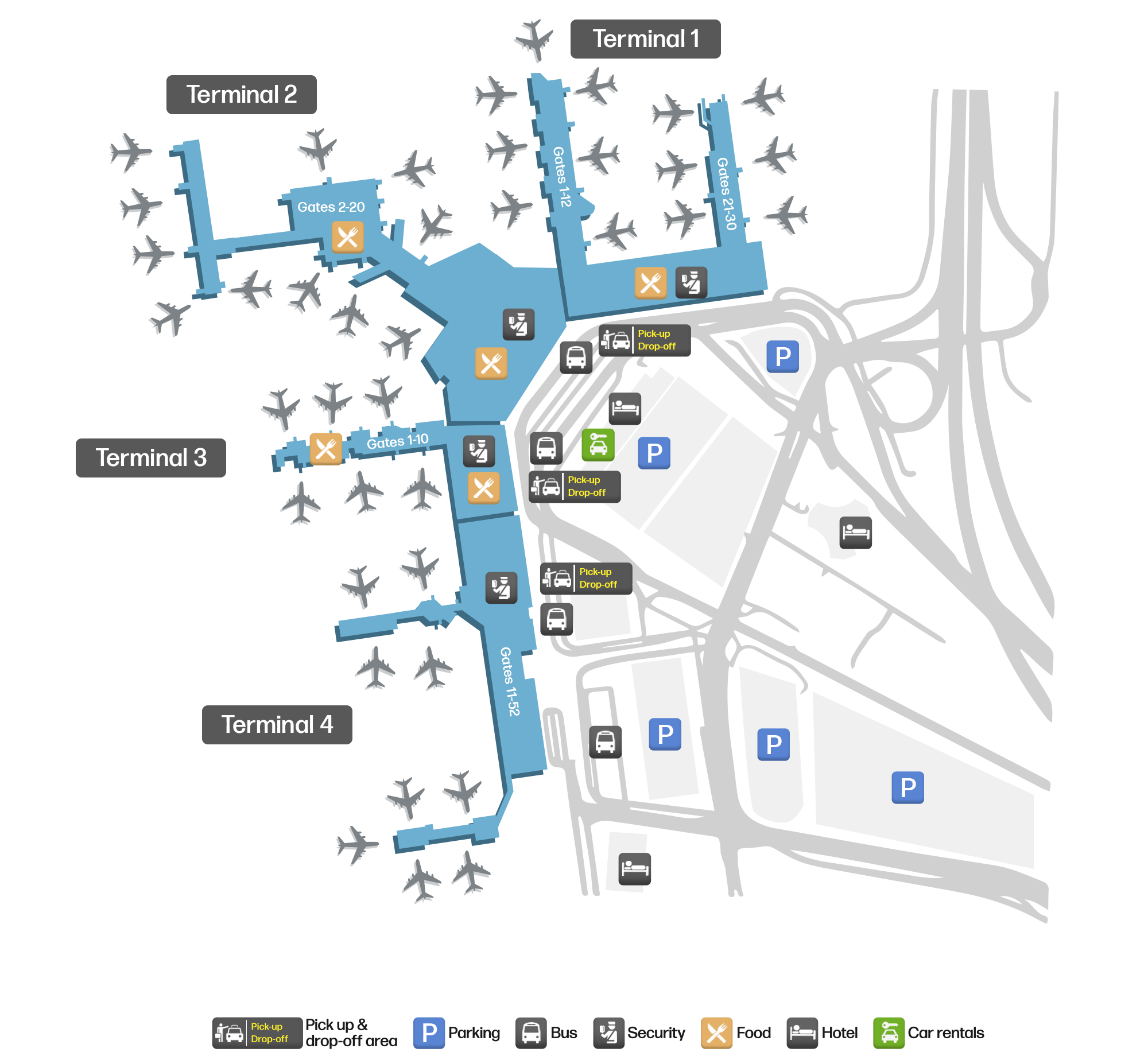 MEL Airport Terminal Map — Gates & Navigation