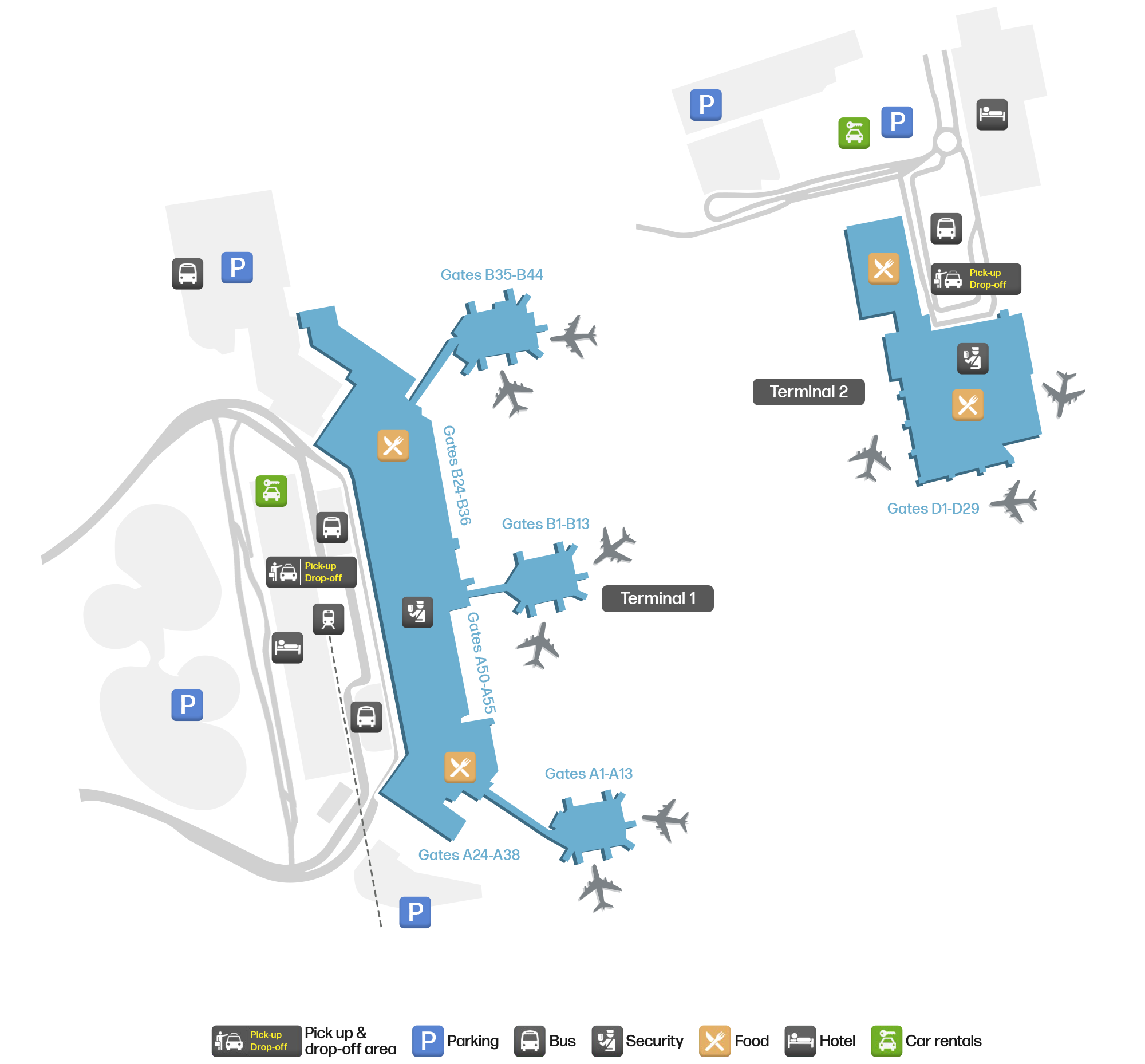 MXP Airport Terminal Map — Gates & Navigation