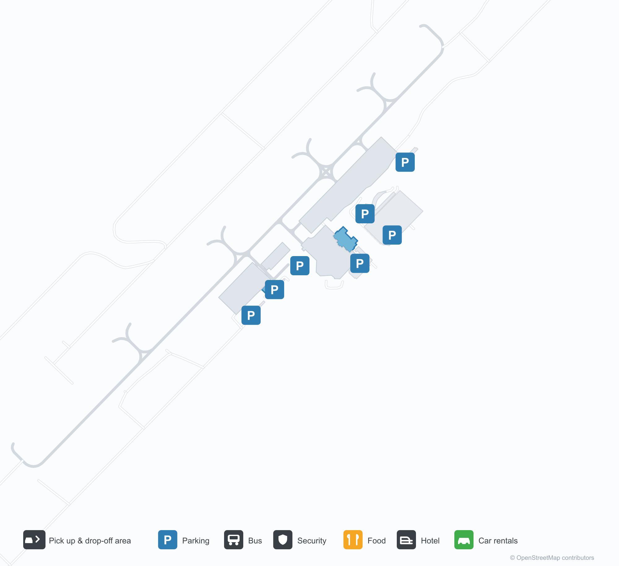 OAJ Airport Terminal Map — Gates & Navigation
