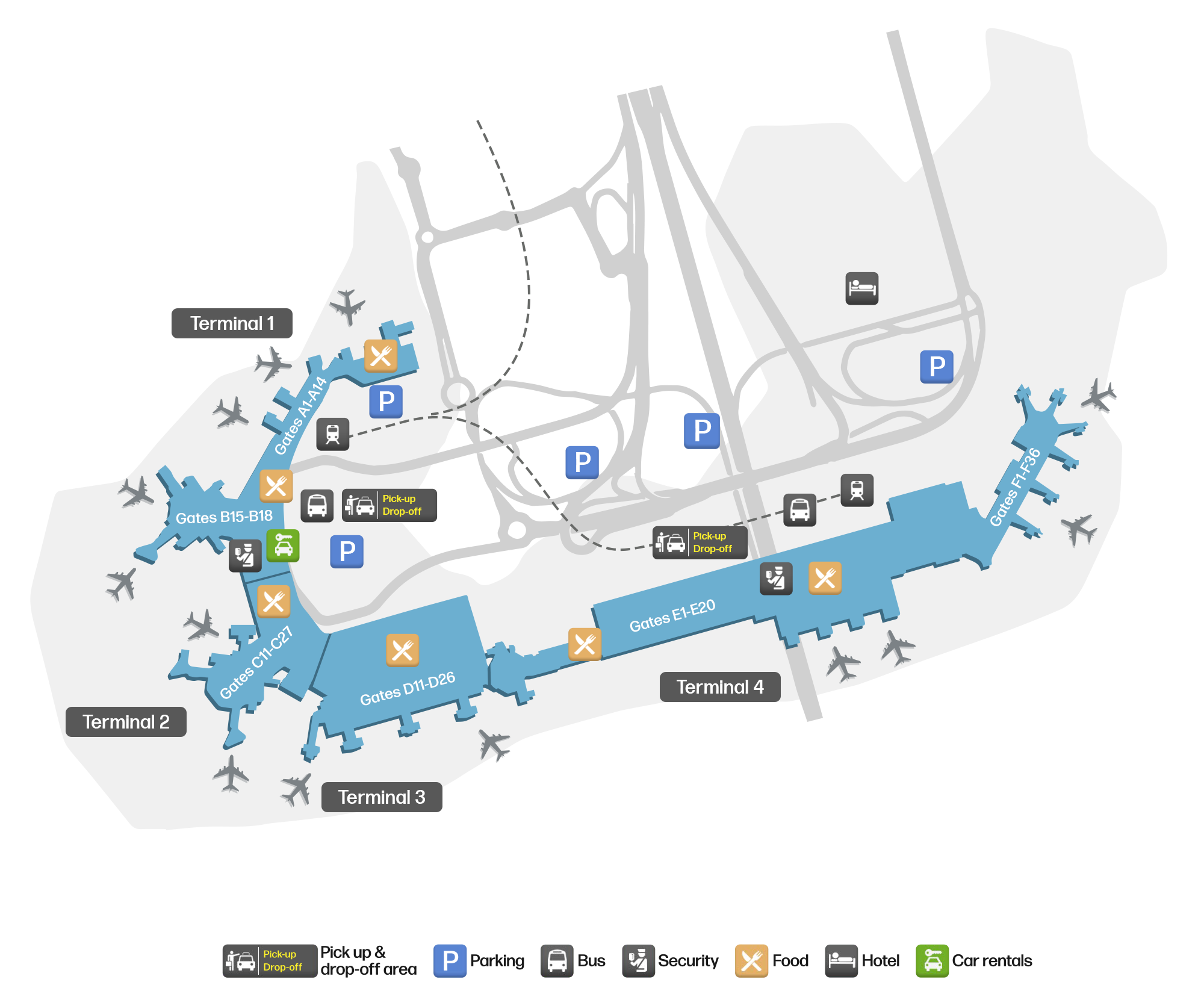 ORY Airport Terminal Map — Gates & Navigation