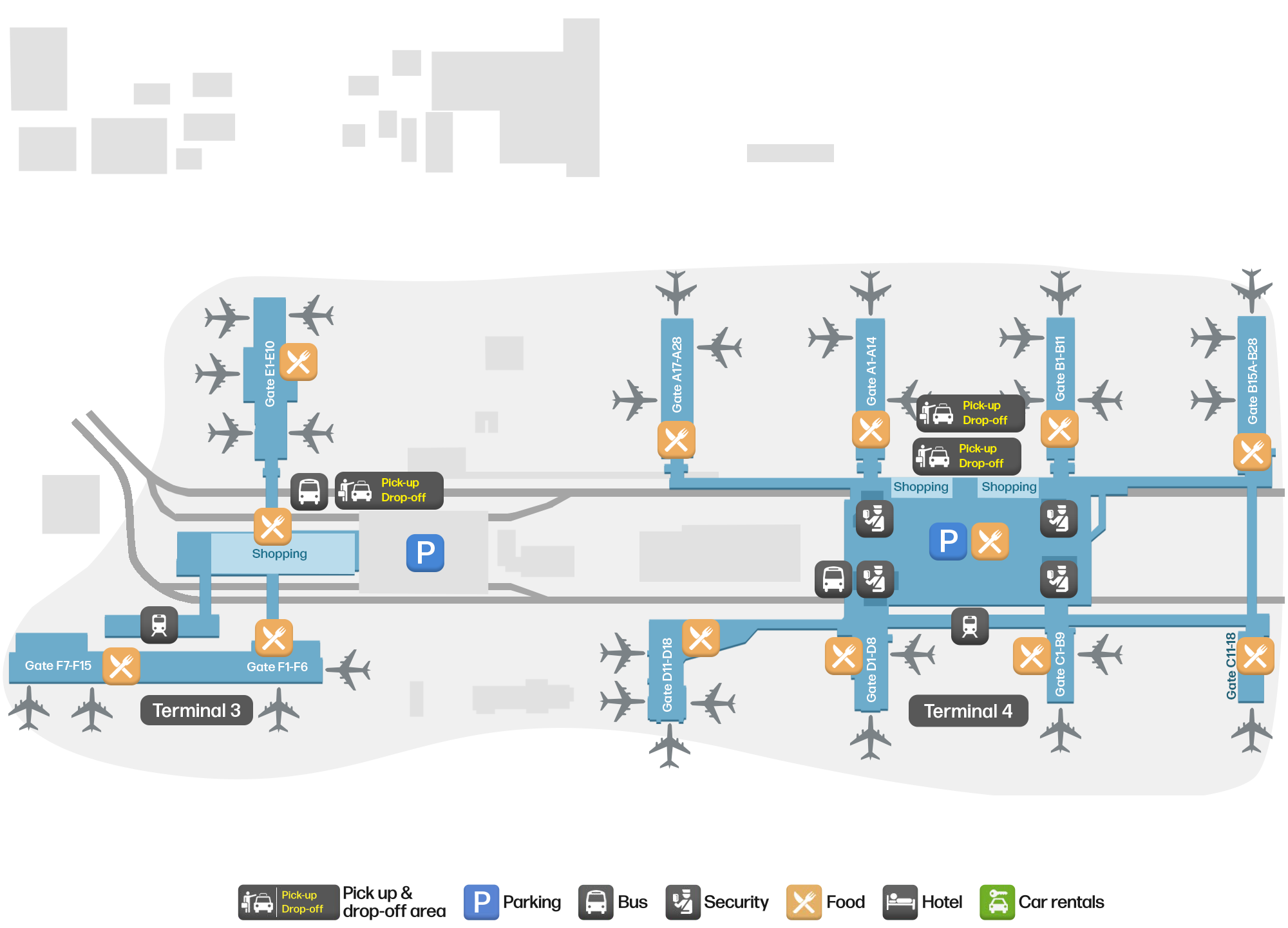 PHX Airport Terminal Map — Gates & Navigation
