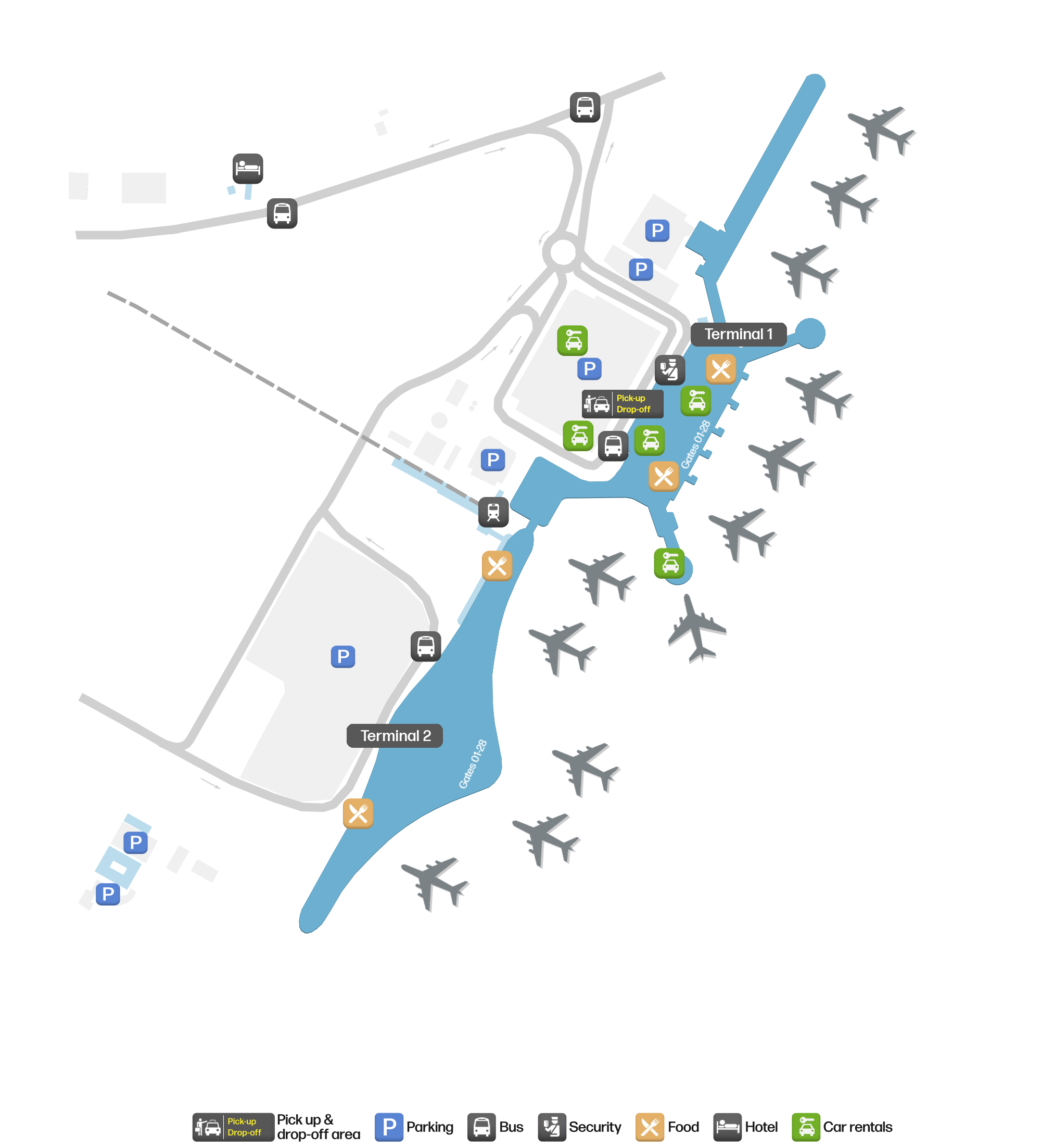 PTY Airport Terminal Map — Gates & Navigation