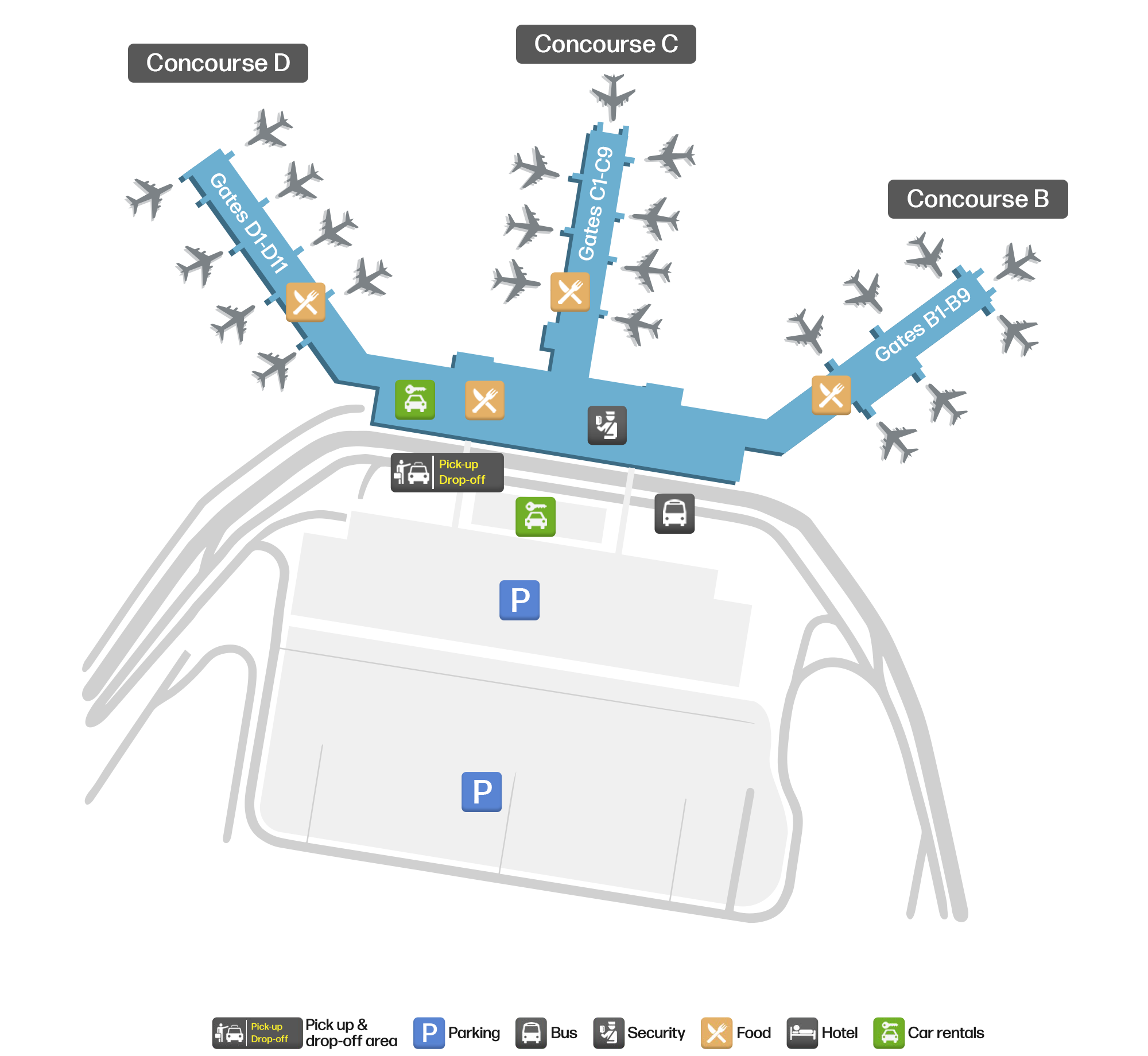 RSW Airport Terminal Map — Gates & Navigation