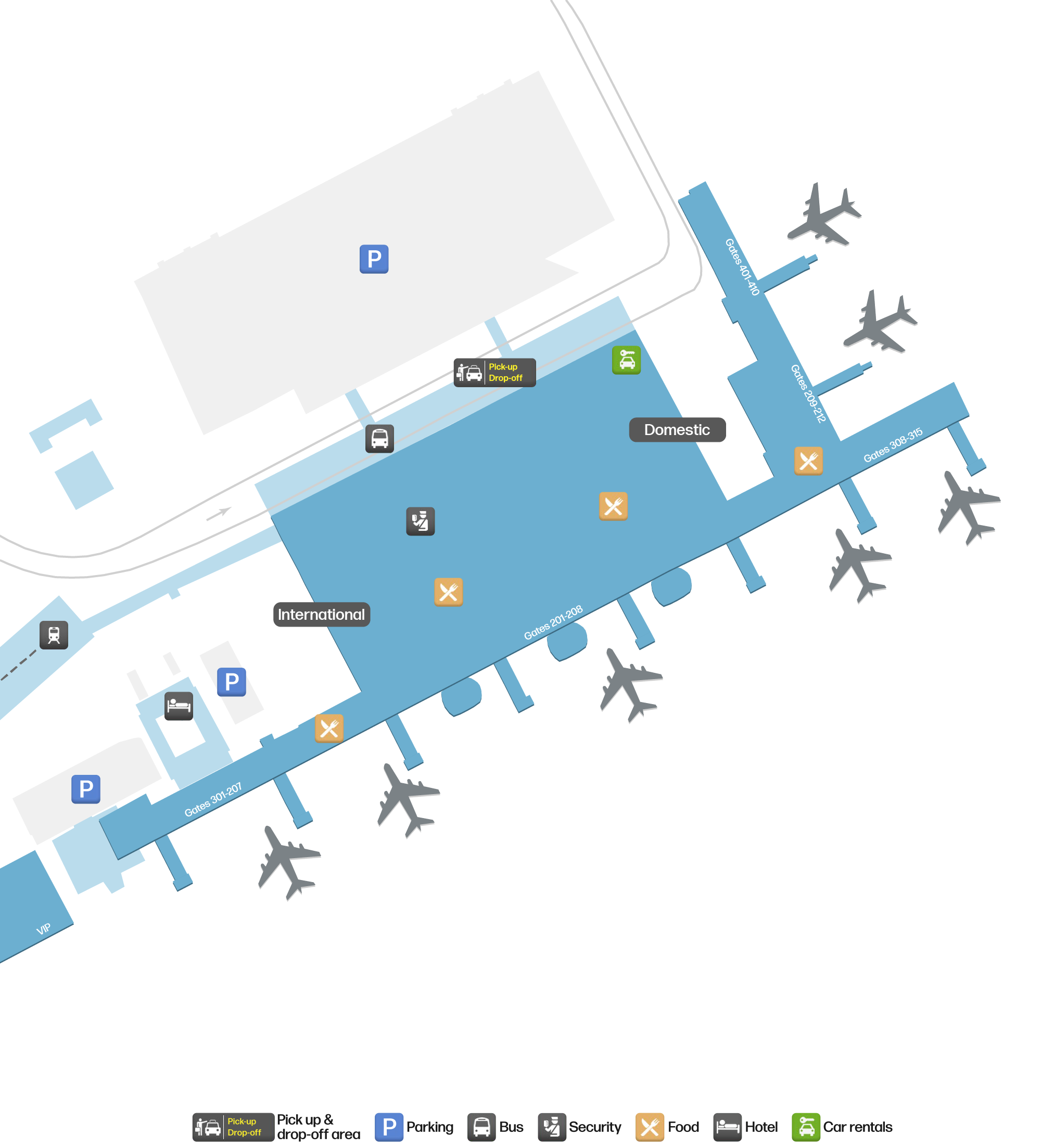 SAW Airport Terminal Map — Gates & Navigation