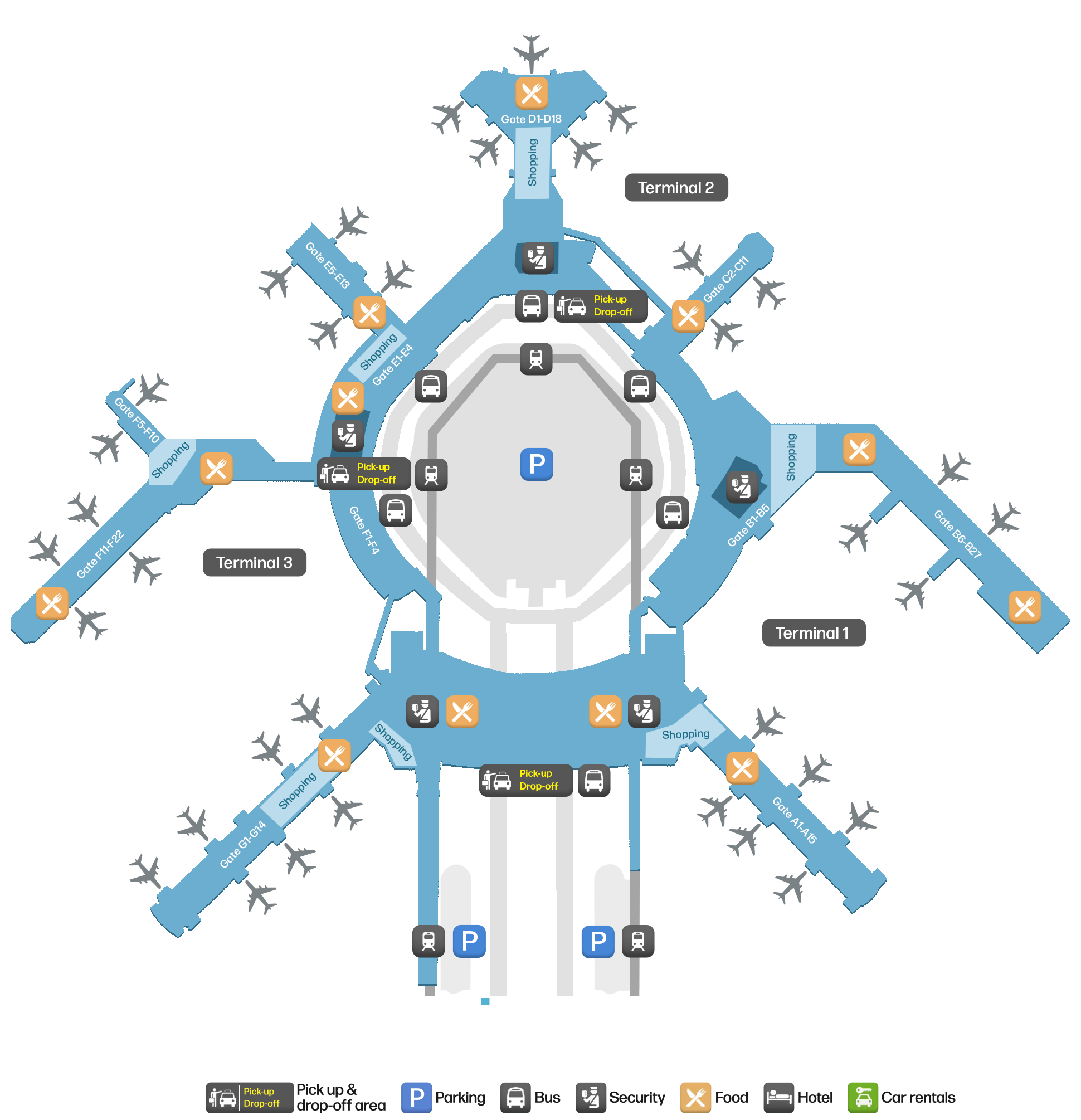 SFO Airport Terminal Map — Gates & Navigation
