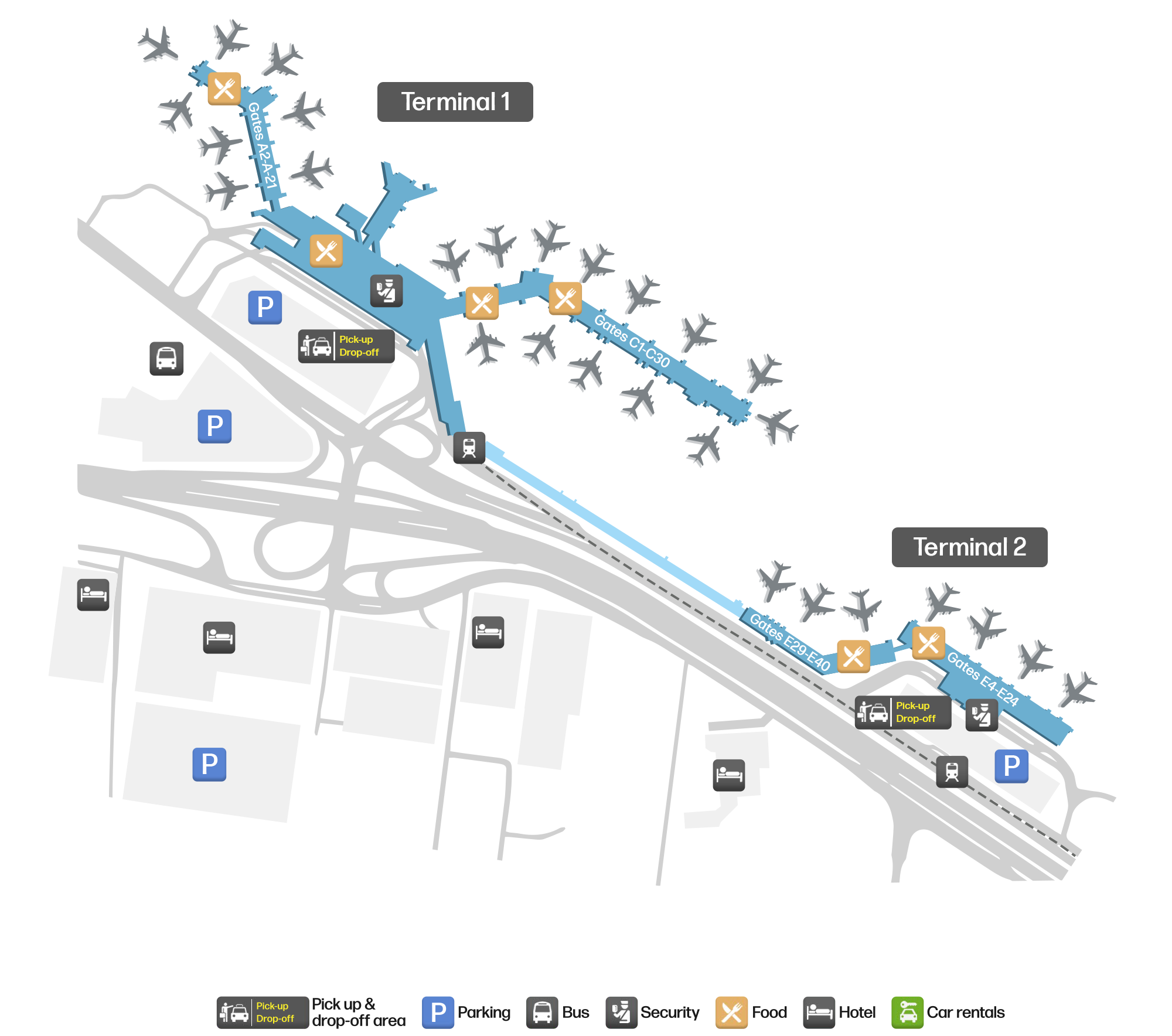 STL Airport Terminal Map — Gates & Navigation