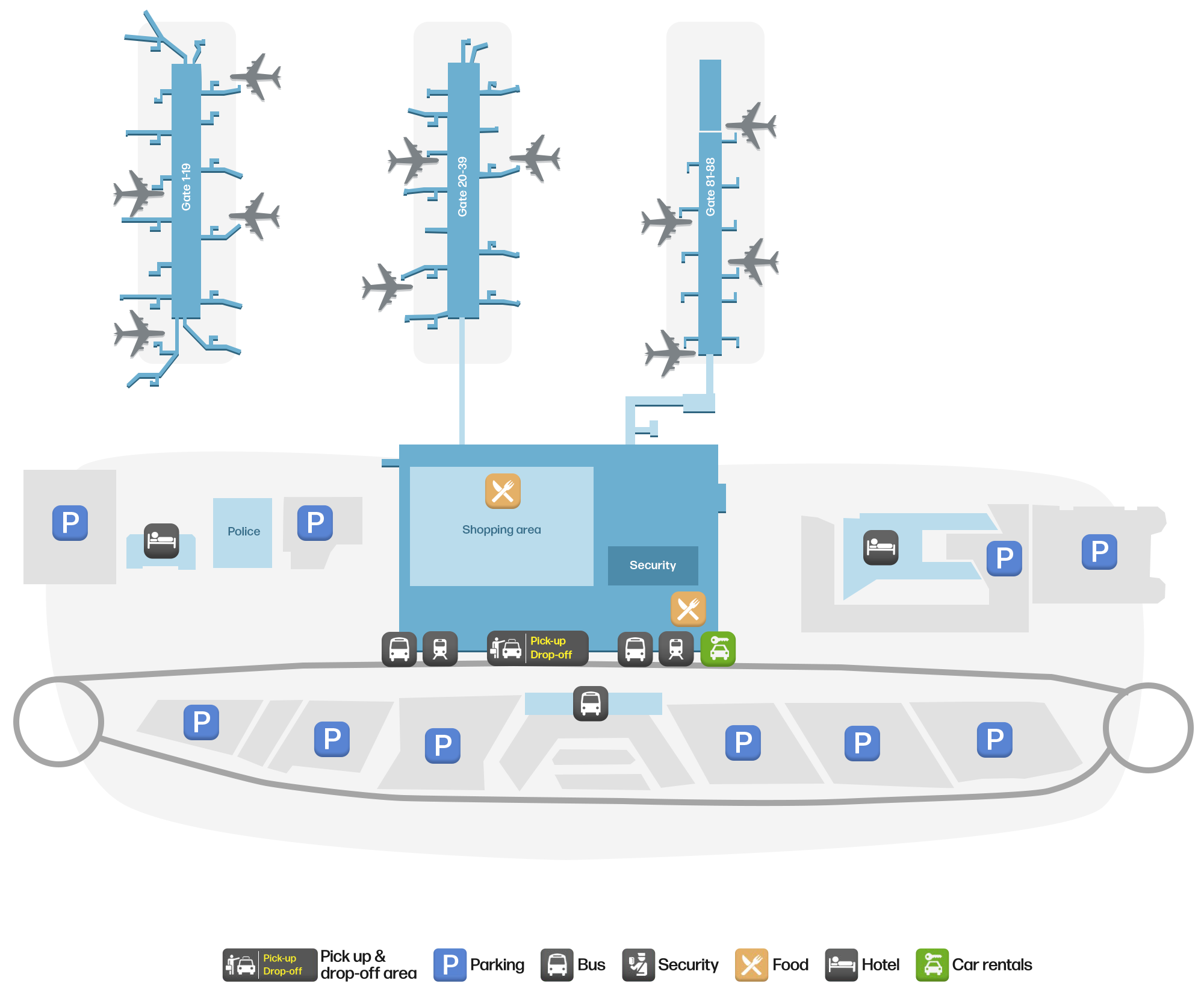STN Airport Terminal Map — Gates & Navigation