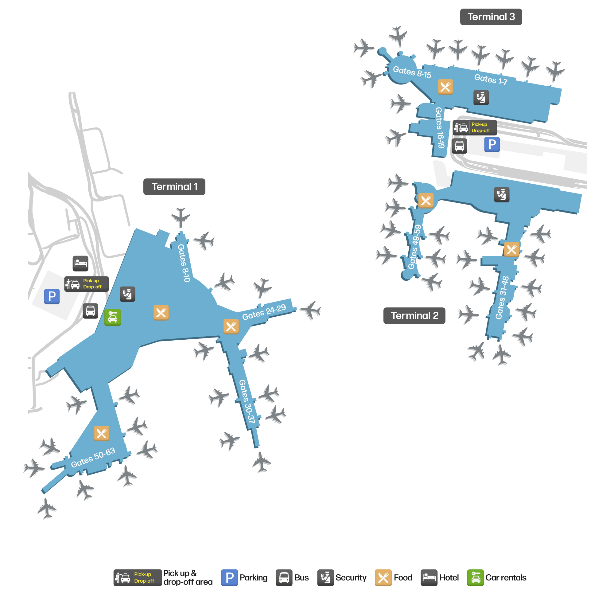 SYD Airport Terminal Map — Gates & Navigation