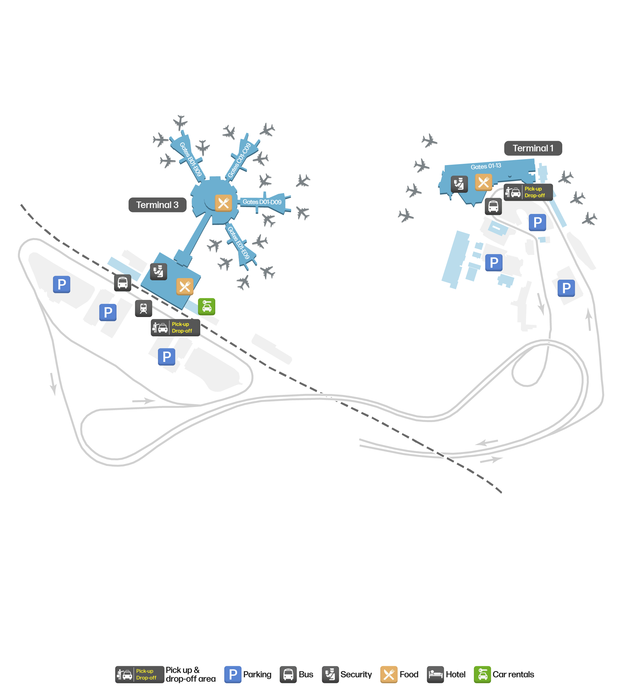 TLV Airport Terminal Map — Gates & Navigation