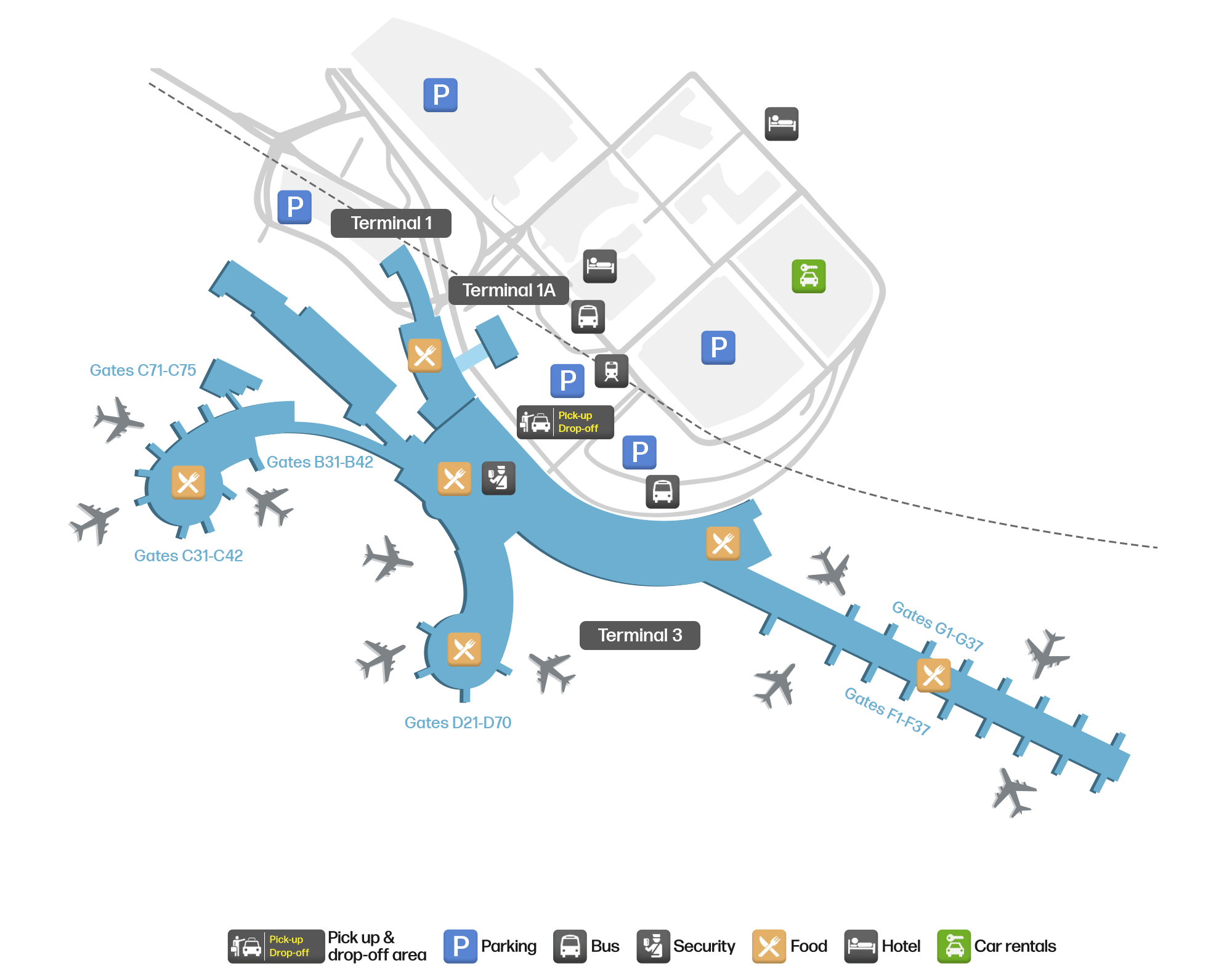 VIE Airport Terminal Map — Gates & Navigation