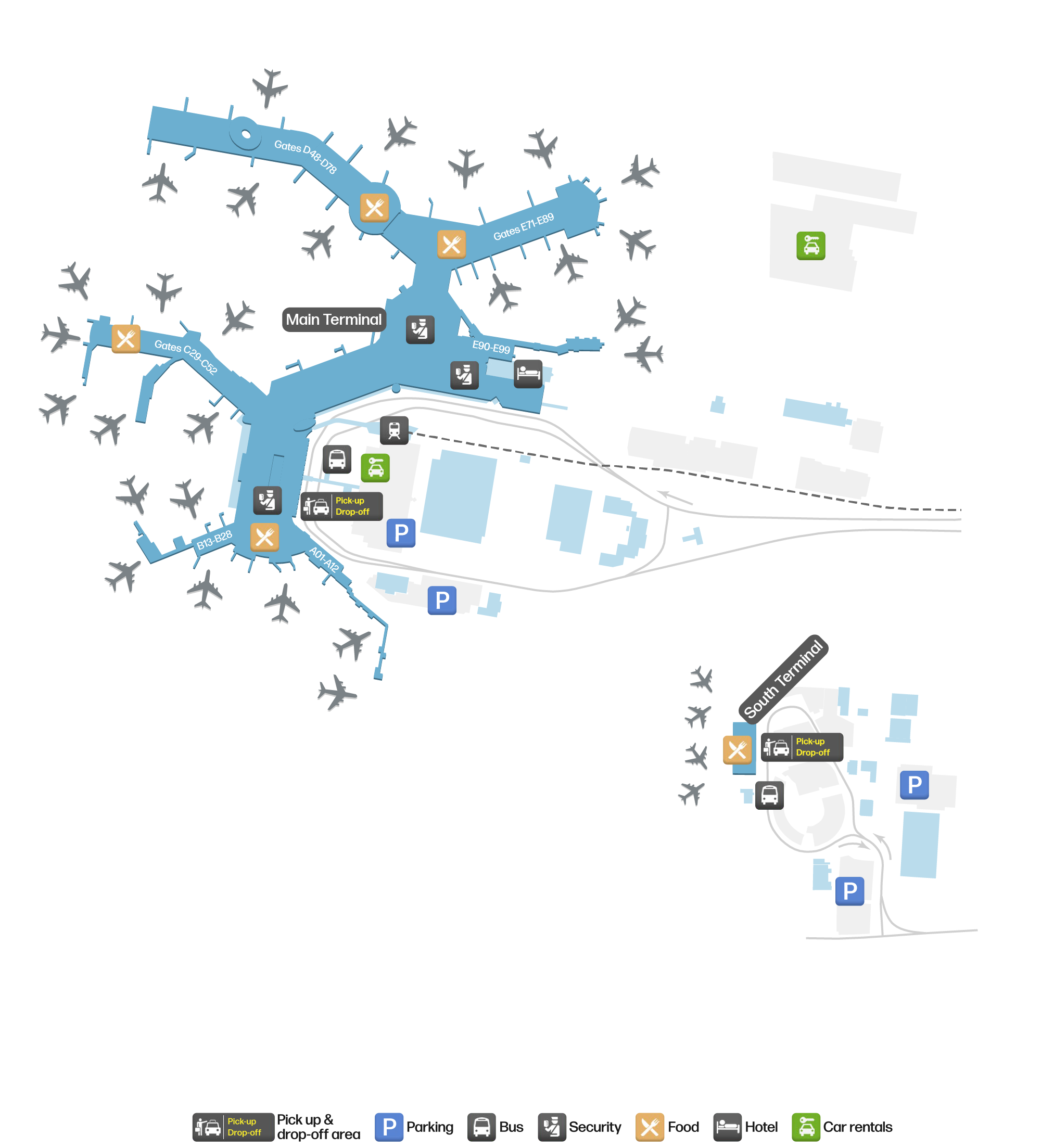 YVR Airport Terminal Map — Gates & Navigation