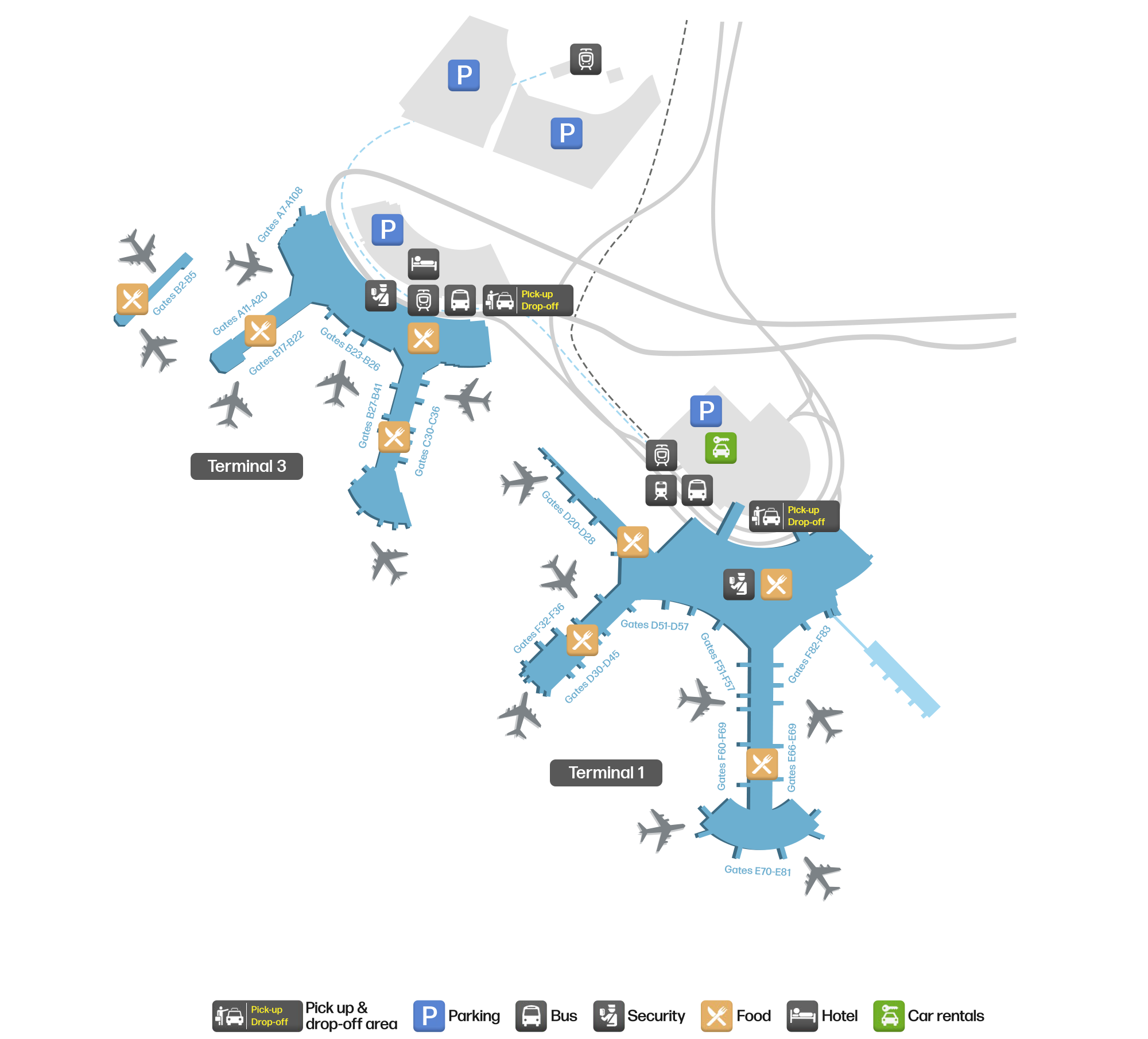YYZ Airport Terminal Map — Gates & Navigation